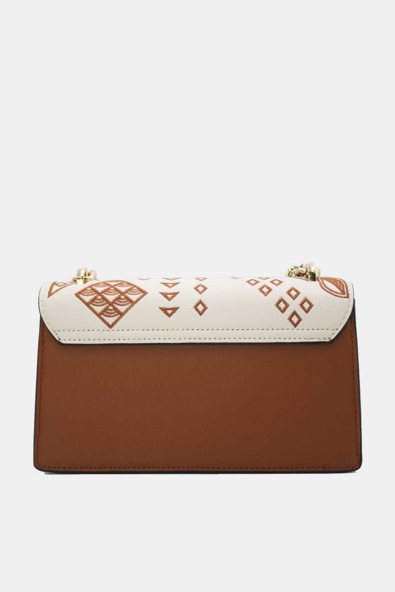 BAG GEOMETRIC BROWN