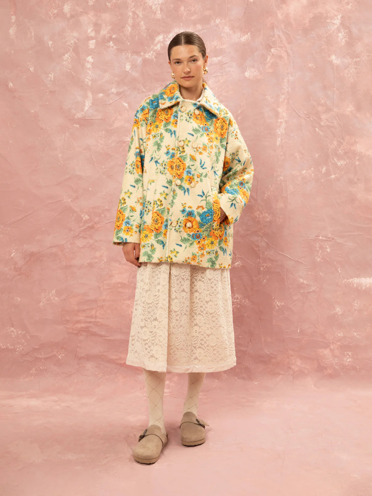 WE__ARE
MIDI OVERCOAT - TAPETSARIA CREAM