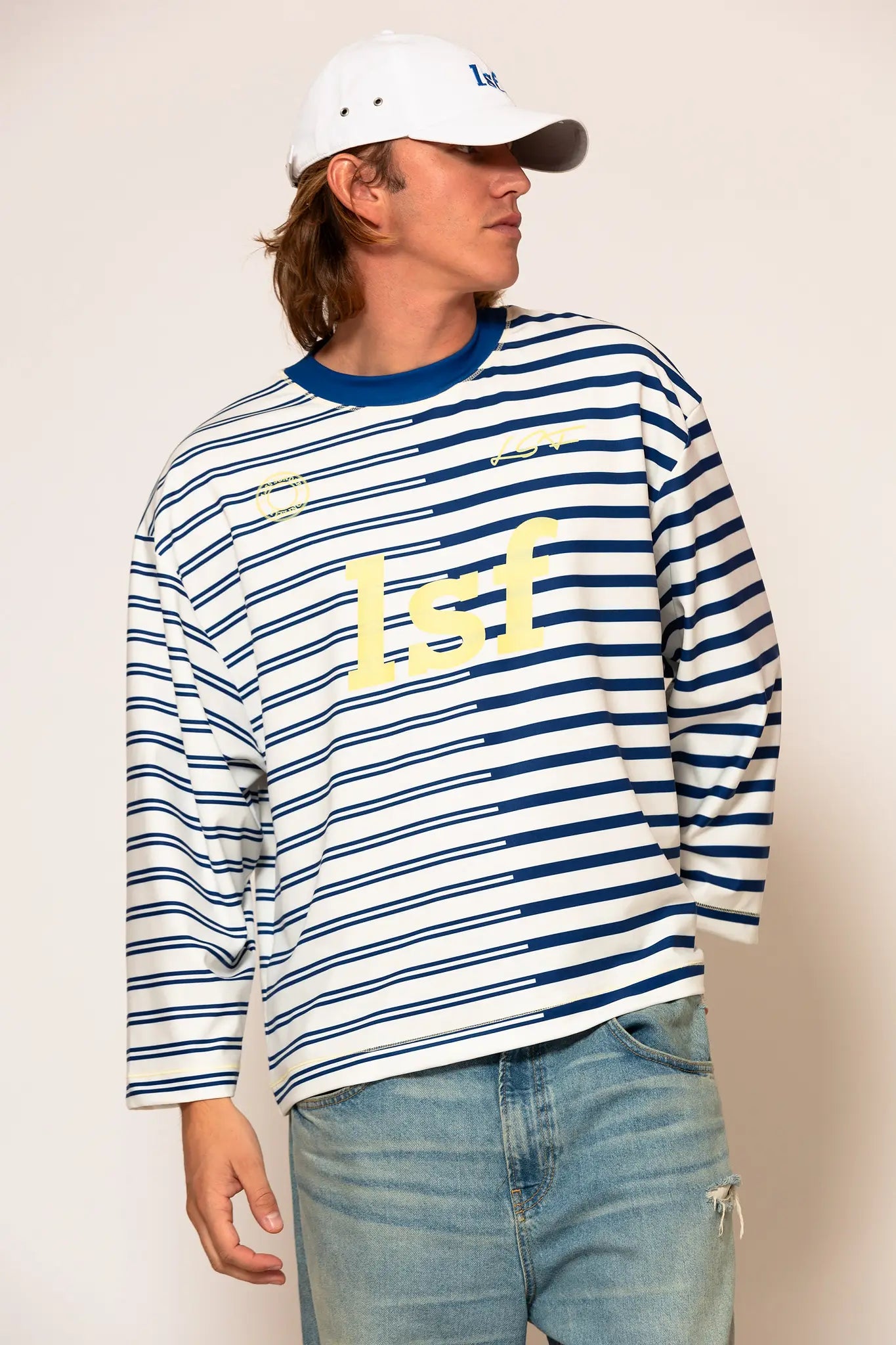 LSF Striped blouse with logo print