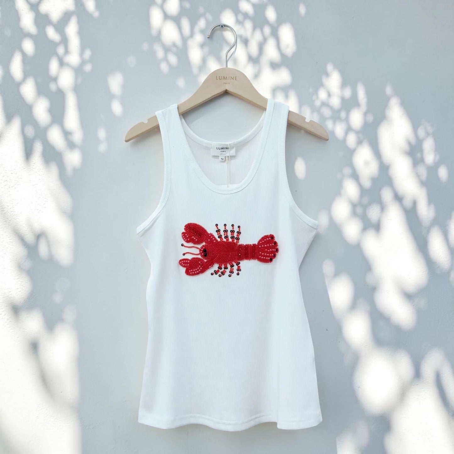 Red Lobster Embellished Tank Top