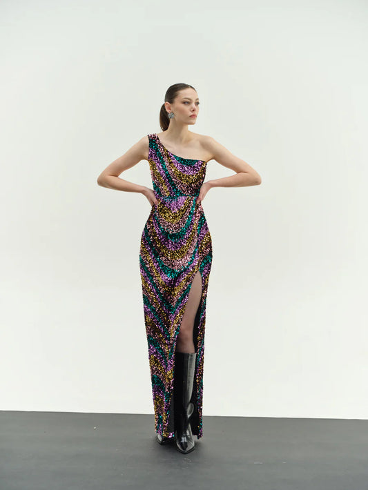 maxi sequin dress
