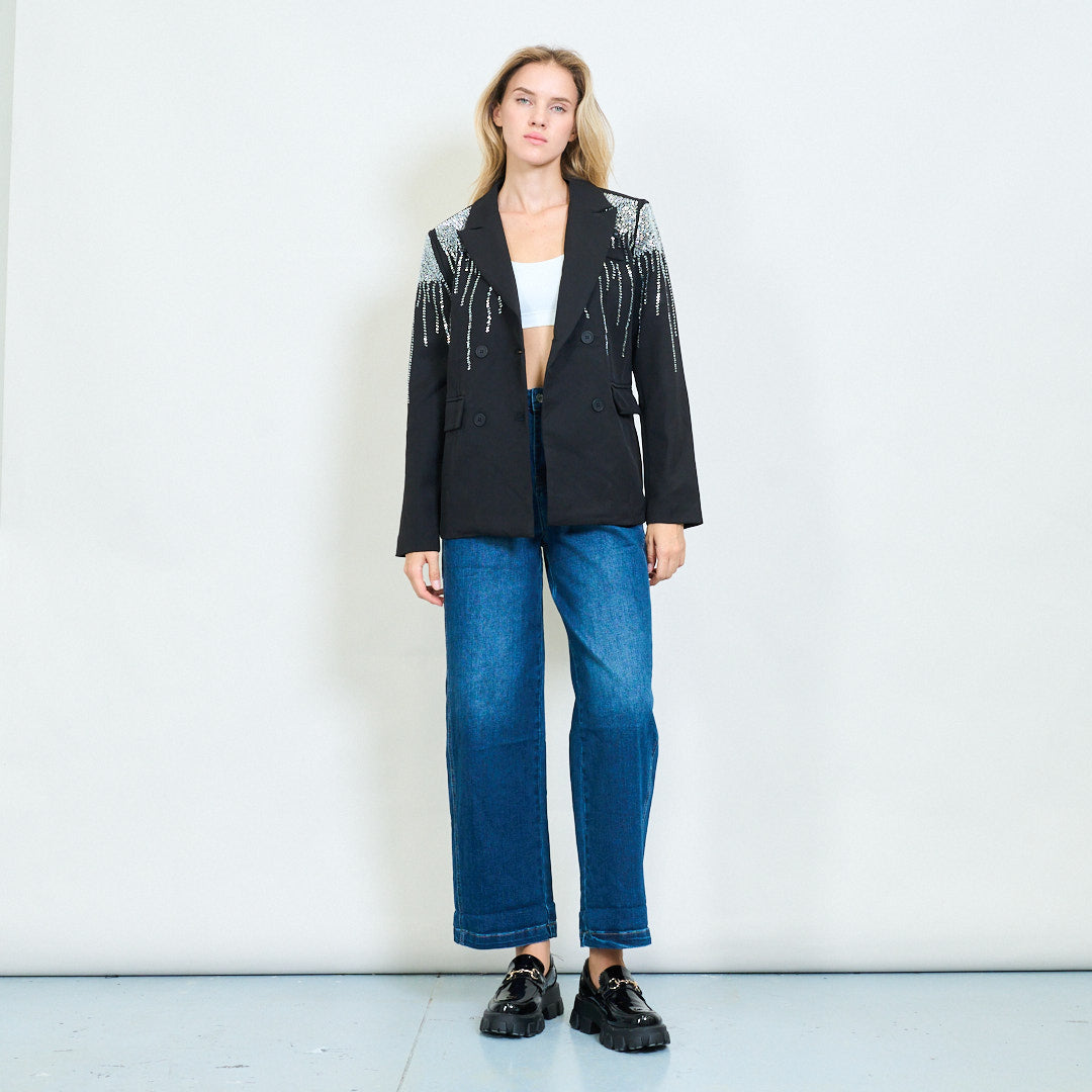 Crystal Drip Blazer