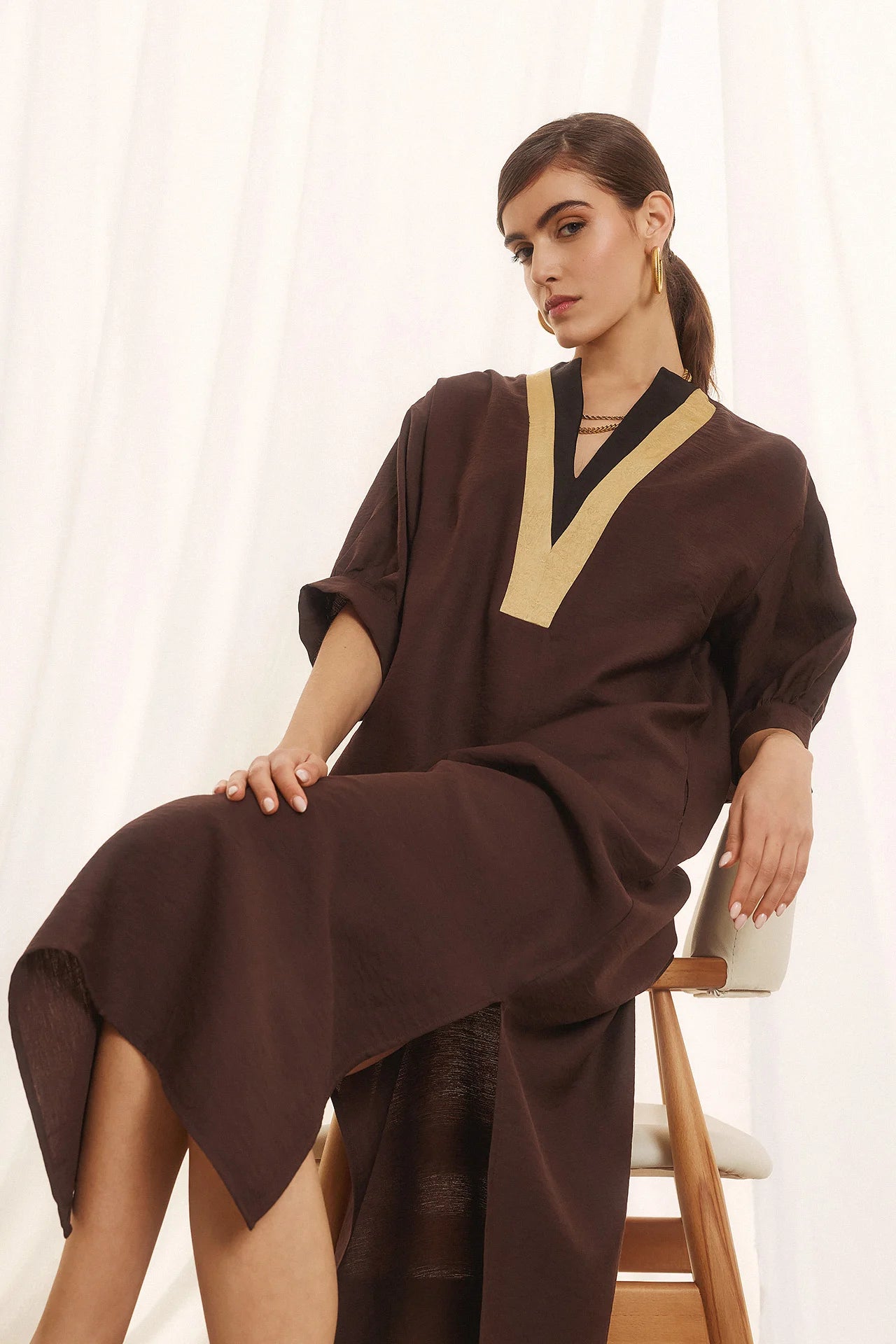 Figaro brown dress