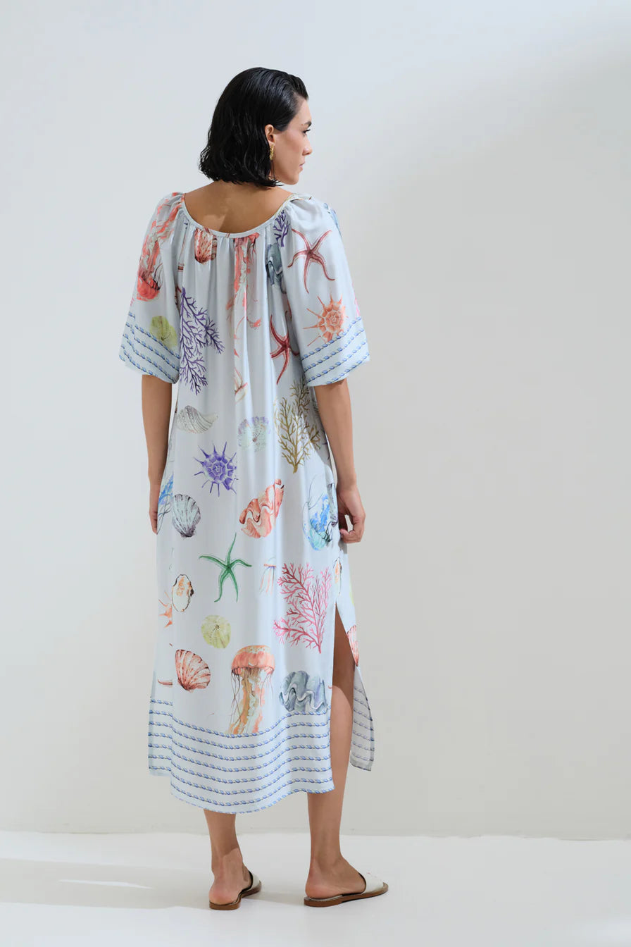 Shell printed dress