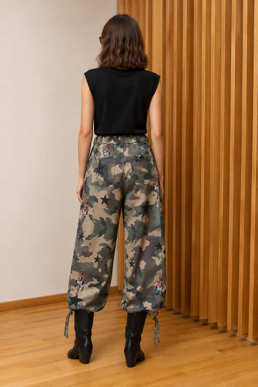 Never On Sunday Fein Pants Army Style