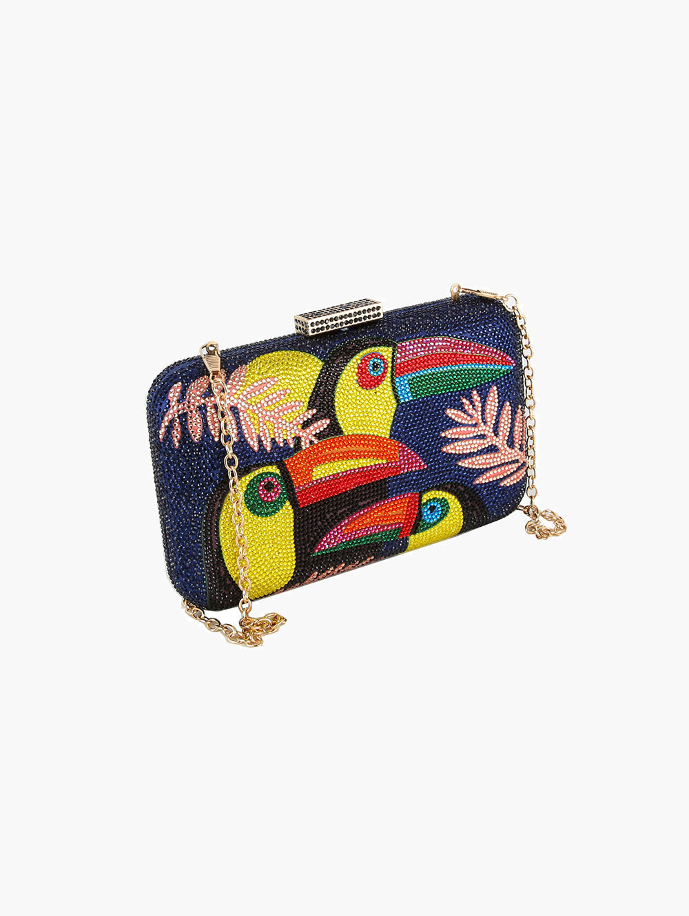 Toucan Bird Crystal Evening Bag