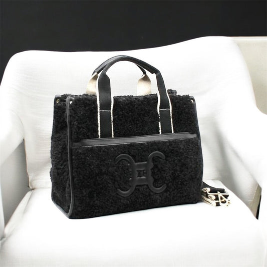 Moumoute handbag with logo black