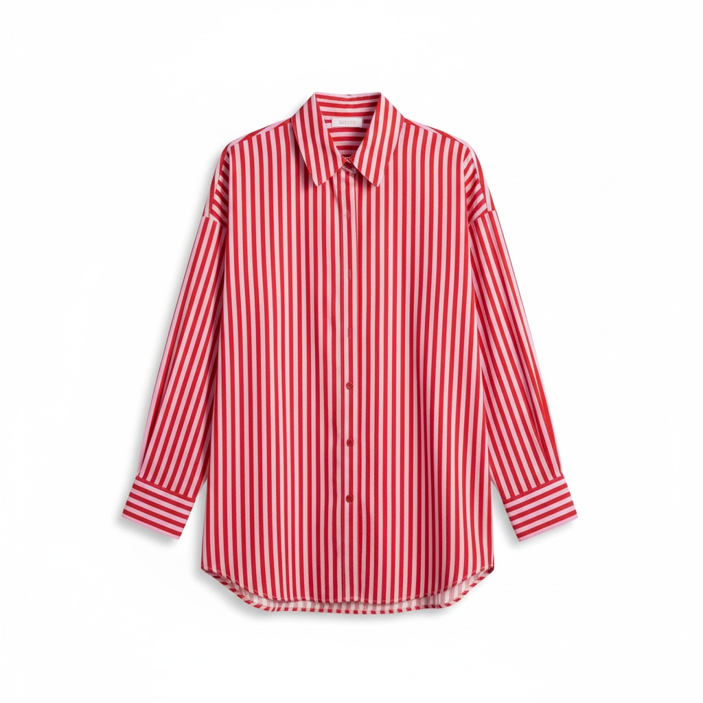 Amour Striped Shirt – Red