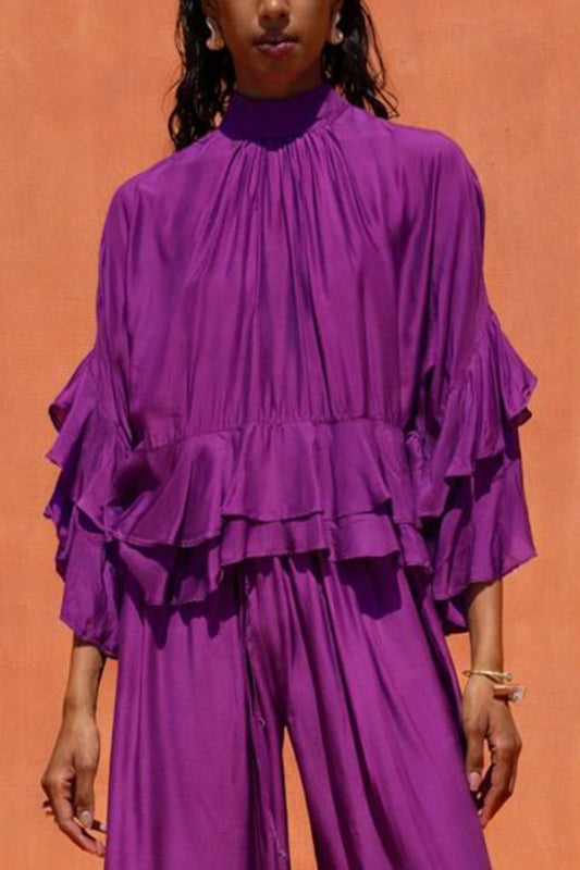 Nema resort wear “NALA TOP PURPLE”