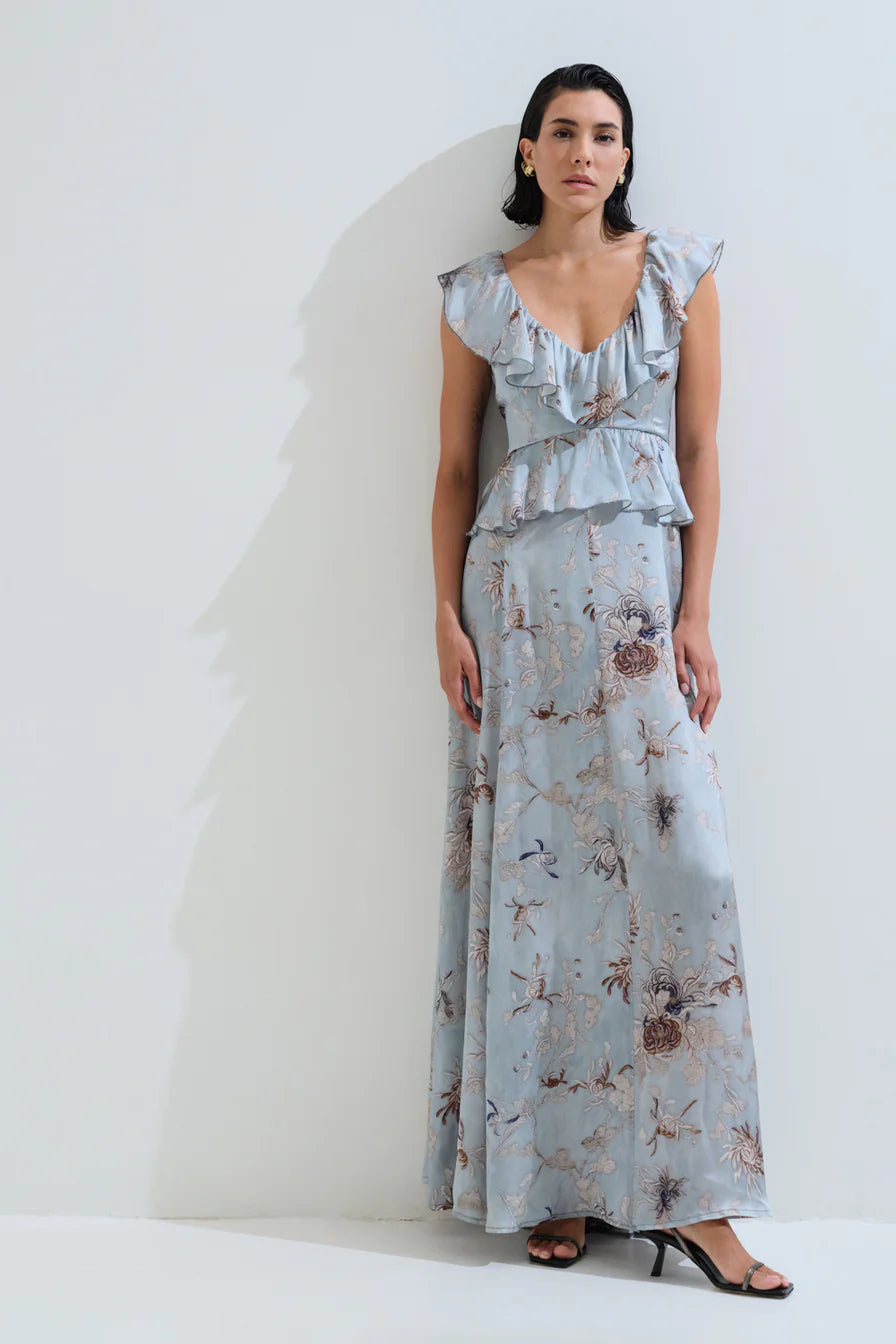 Maxi dress bow tie
