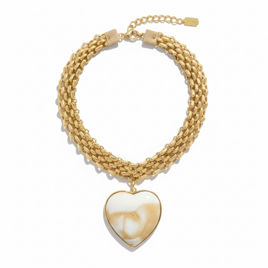 Golden Heart Layered Necklace