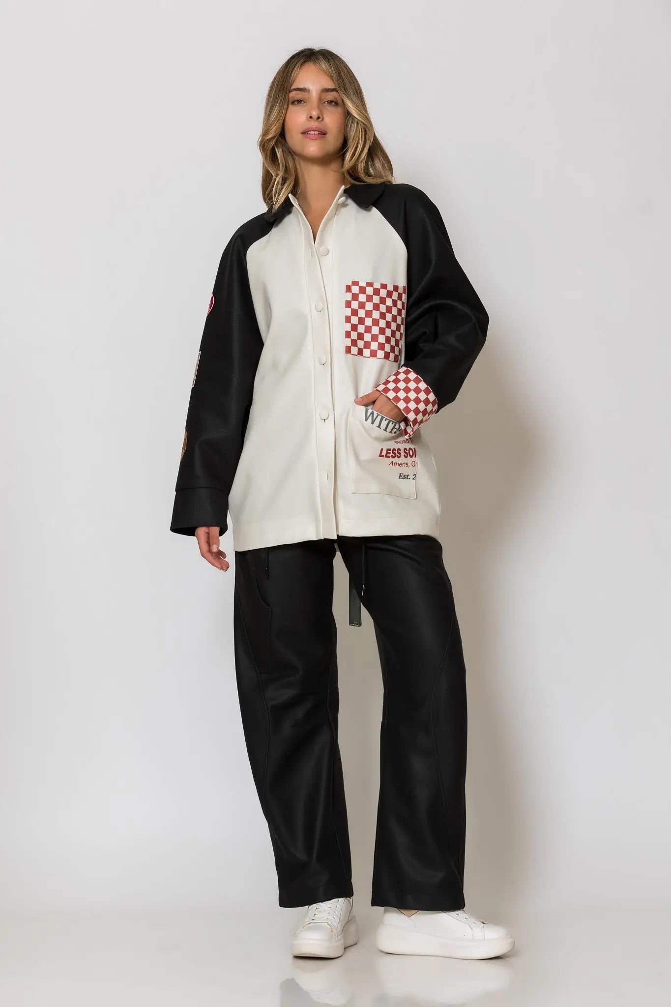 Baggy print cargo pants