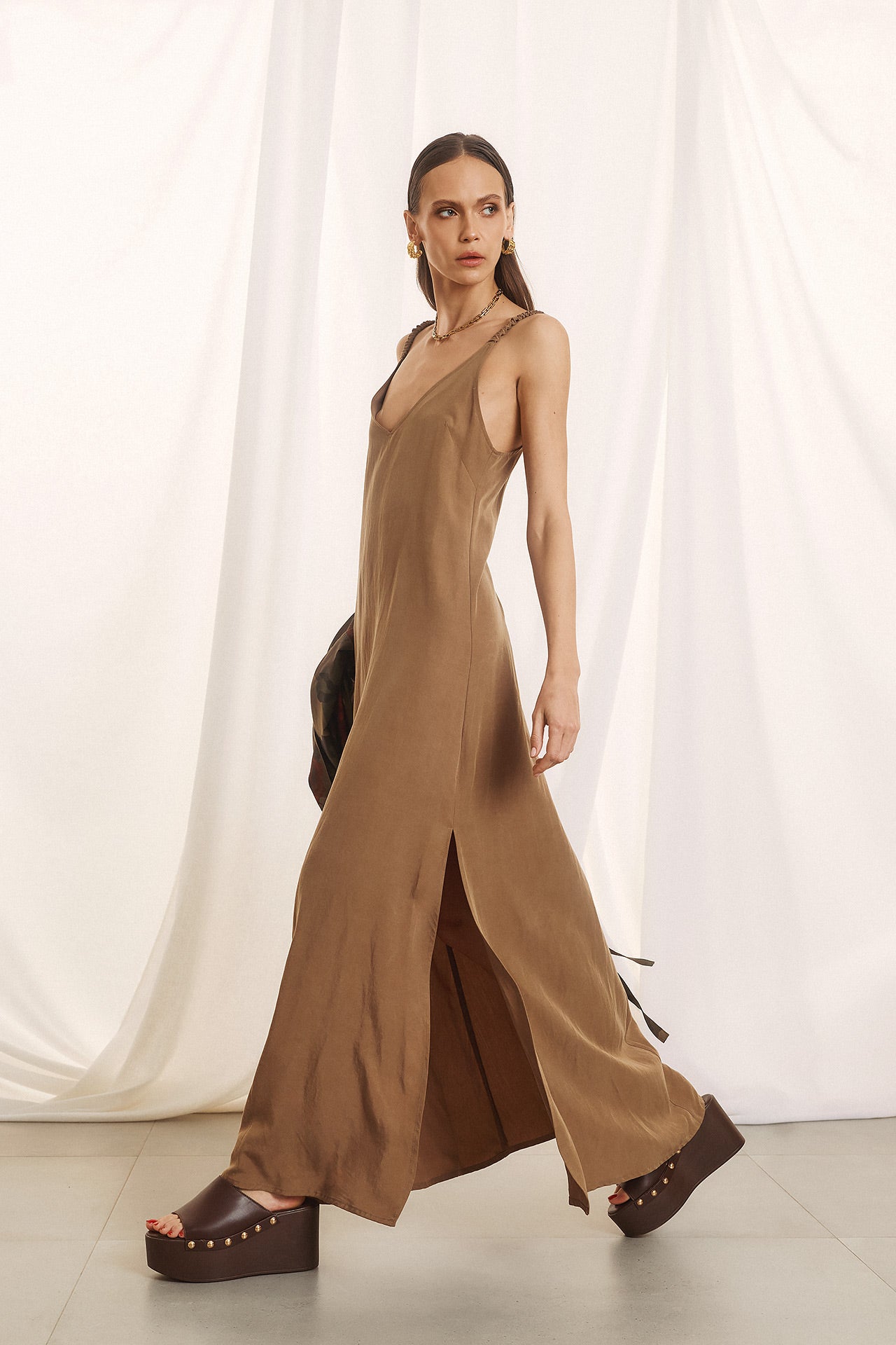 Figaro Andromache Dress – Claro Brown