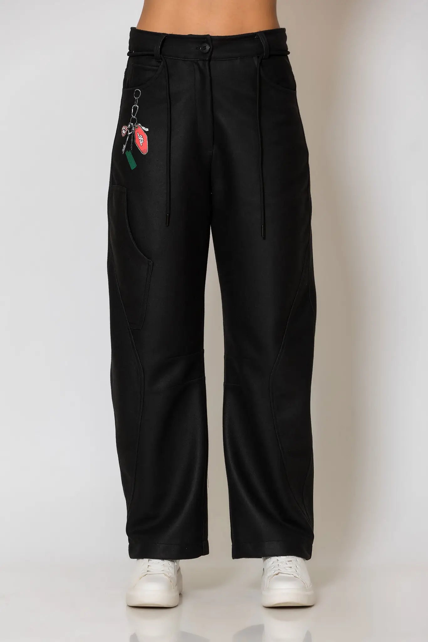 Baggy print cargo pants