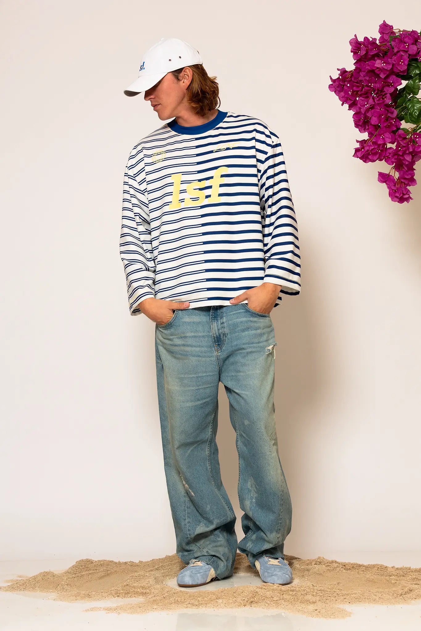 LSF Striped blouse with logo print