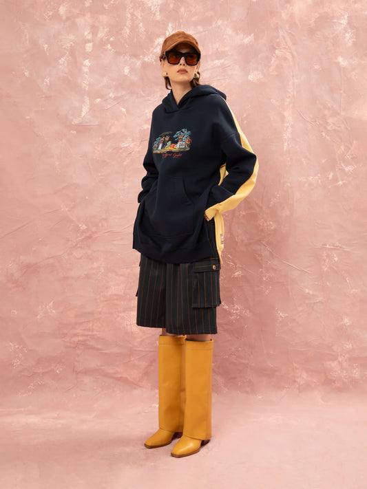 WE__ARE
OVERSIZED HOODIE - BLUE/YELLOW