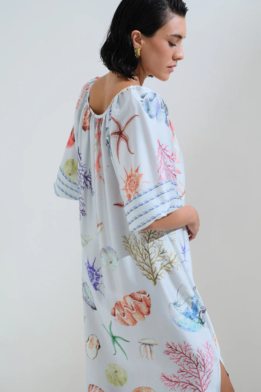 Shell printed dress