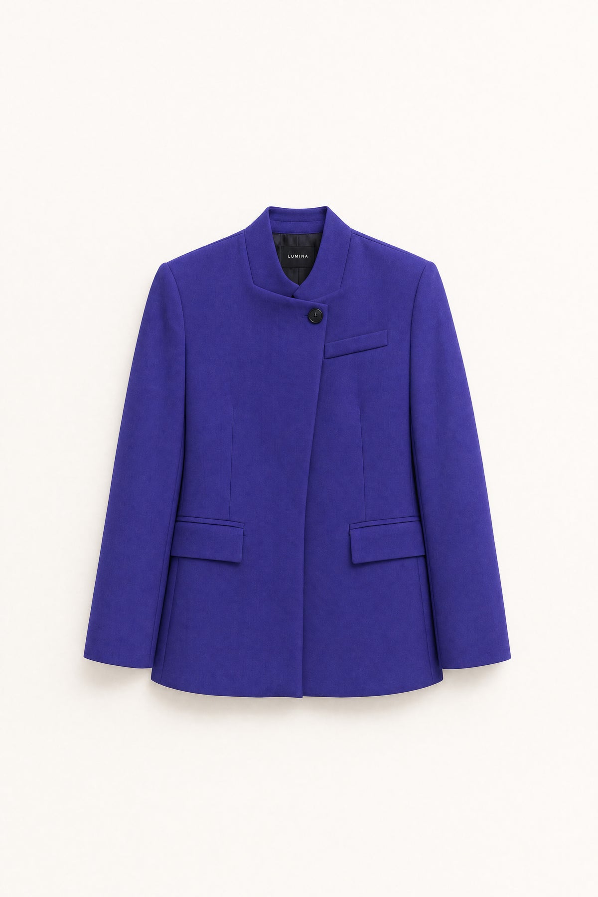 Long Sleeve Blazer Straight High Collar
