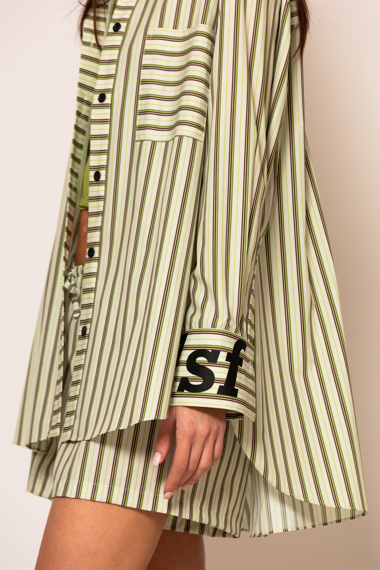 LSF “akth” striped poplin shirt