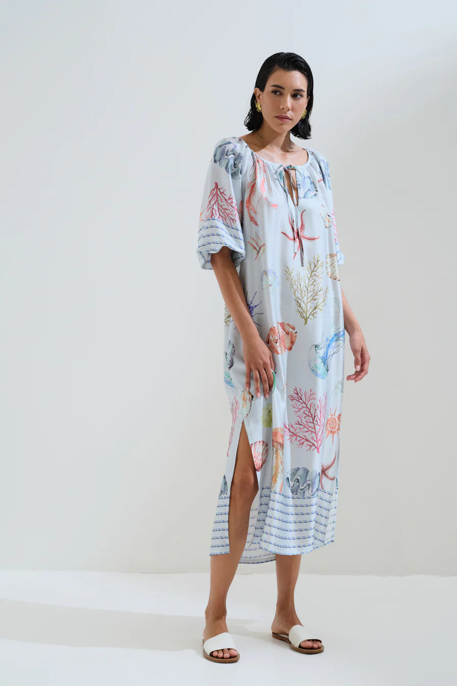 Shell printed dress