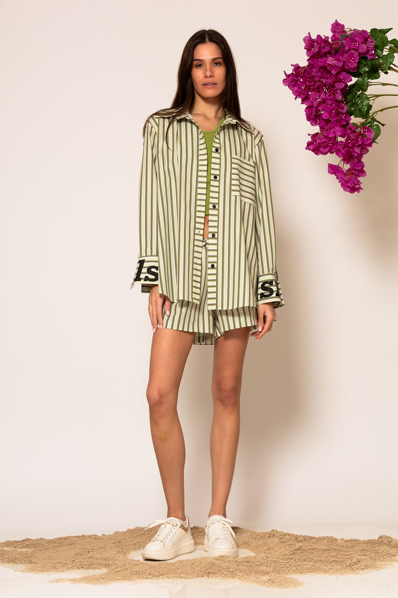 LSF “akth” striped poplin shirt