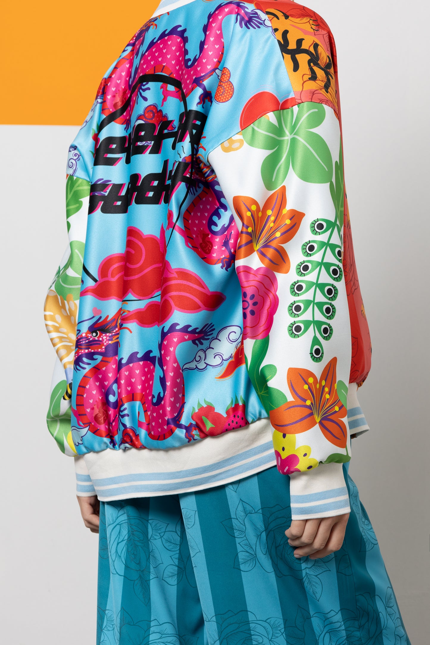 Never on Sunday by Nema Bomber Jacket Printed