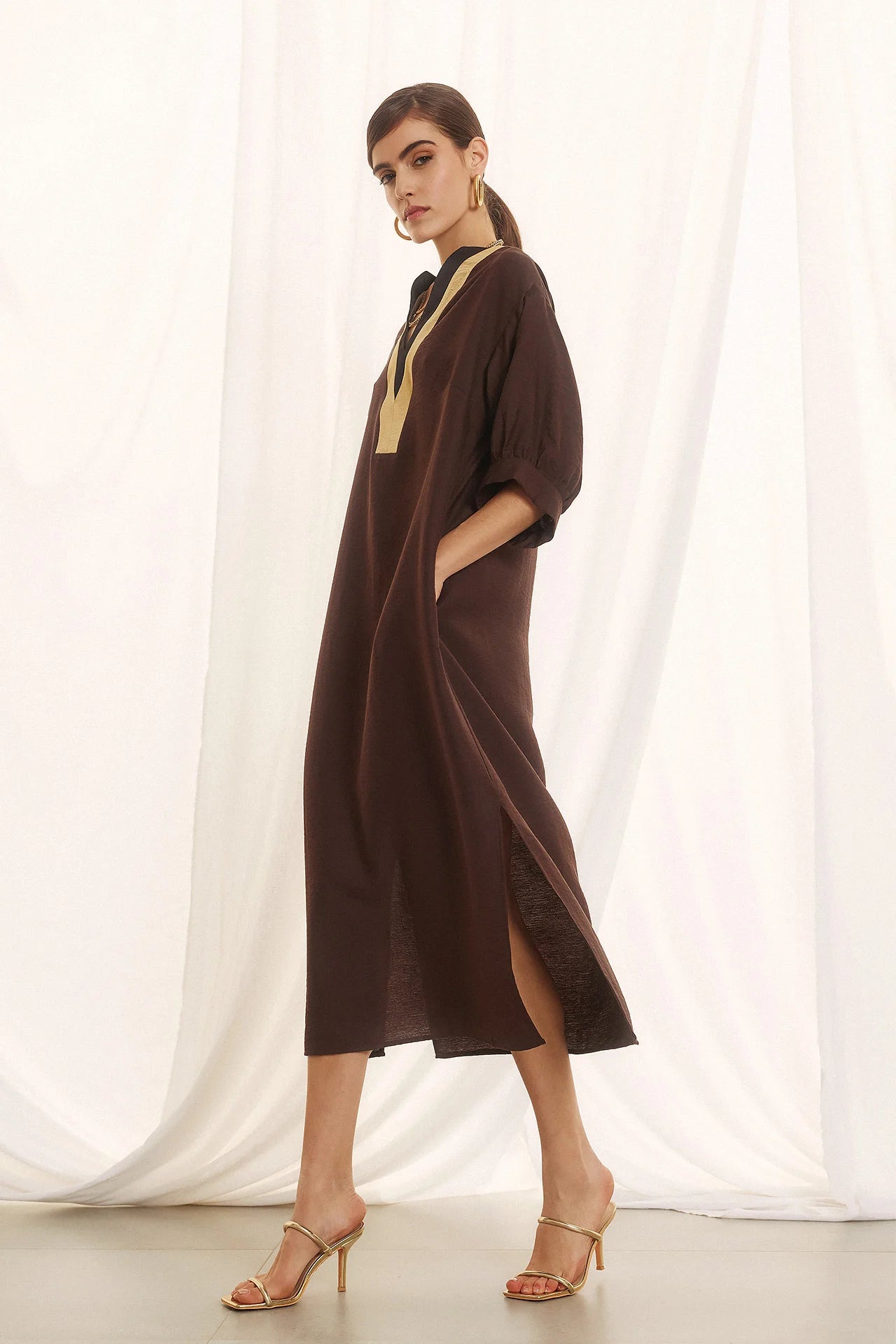 Figaro brown dress