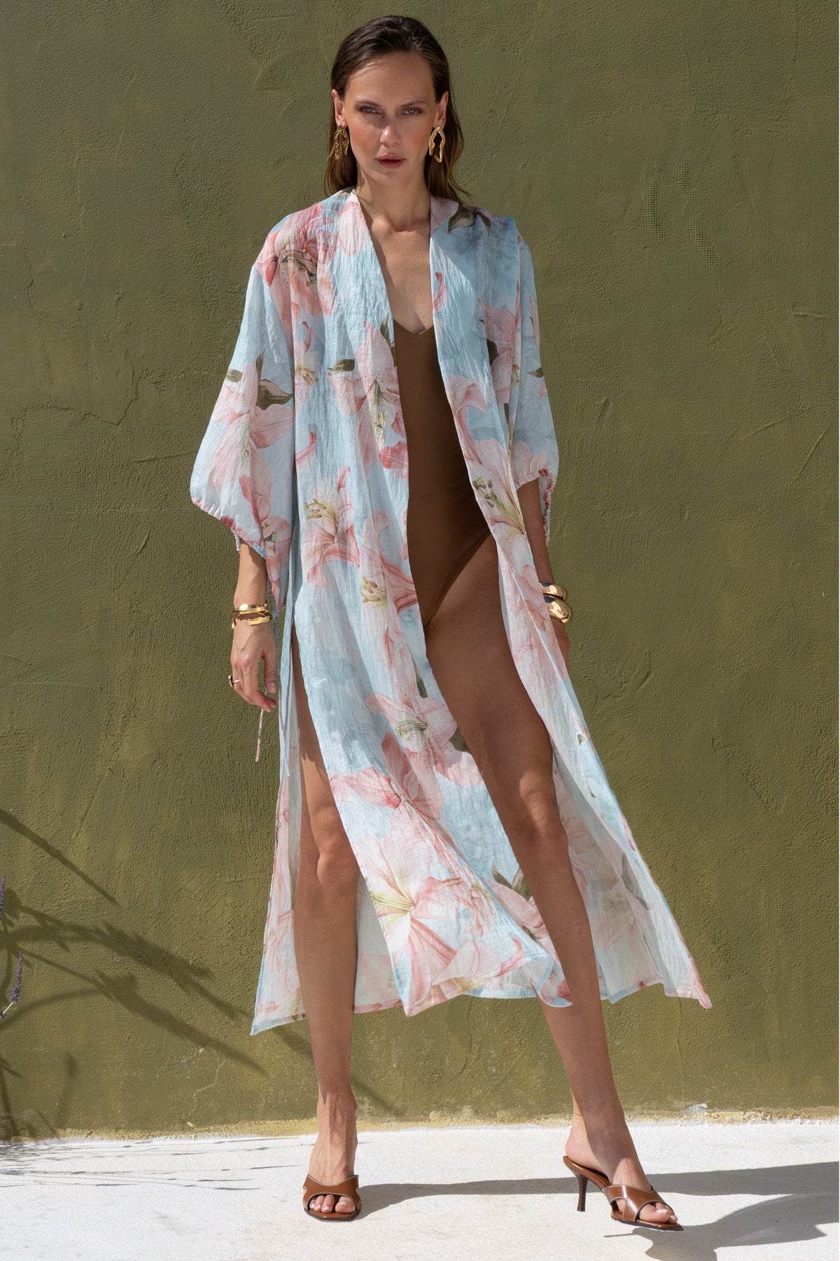 Nema Flowers bloom kimono – print