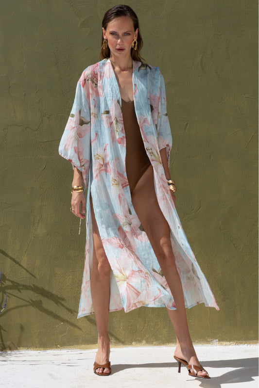 Nema Flowers bloom kimono – print