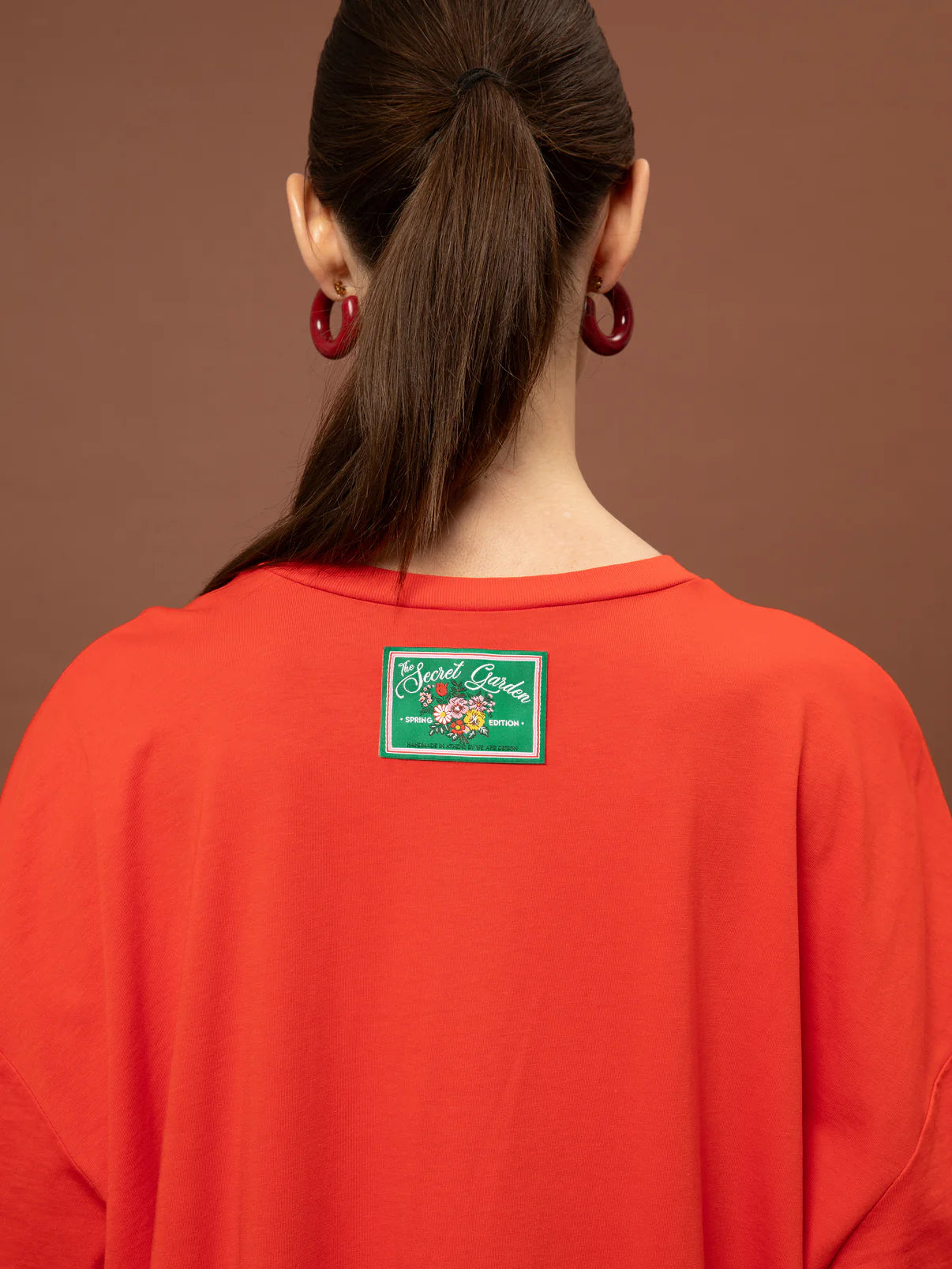 WE__ARE
OVERSIZED MAXI T-SHIRT-DRESS RED