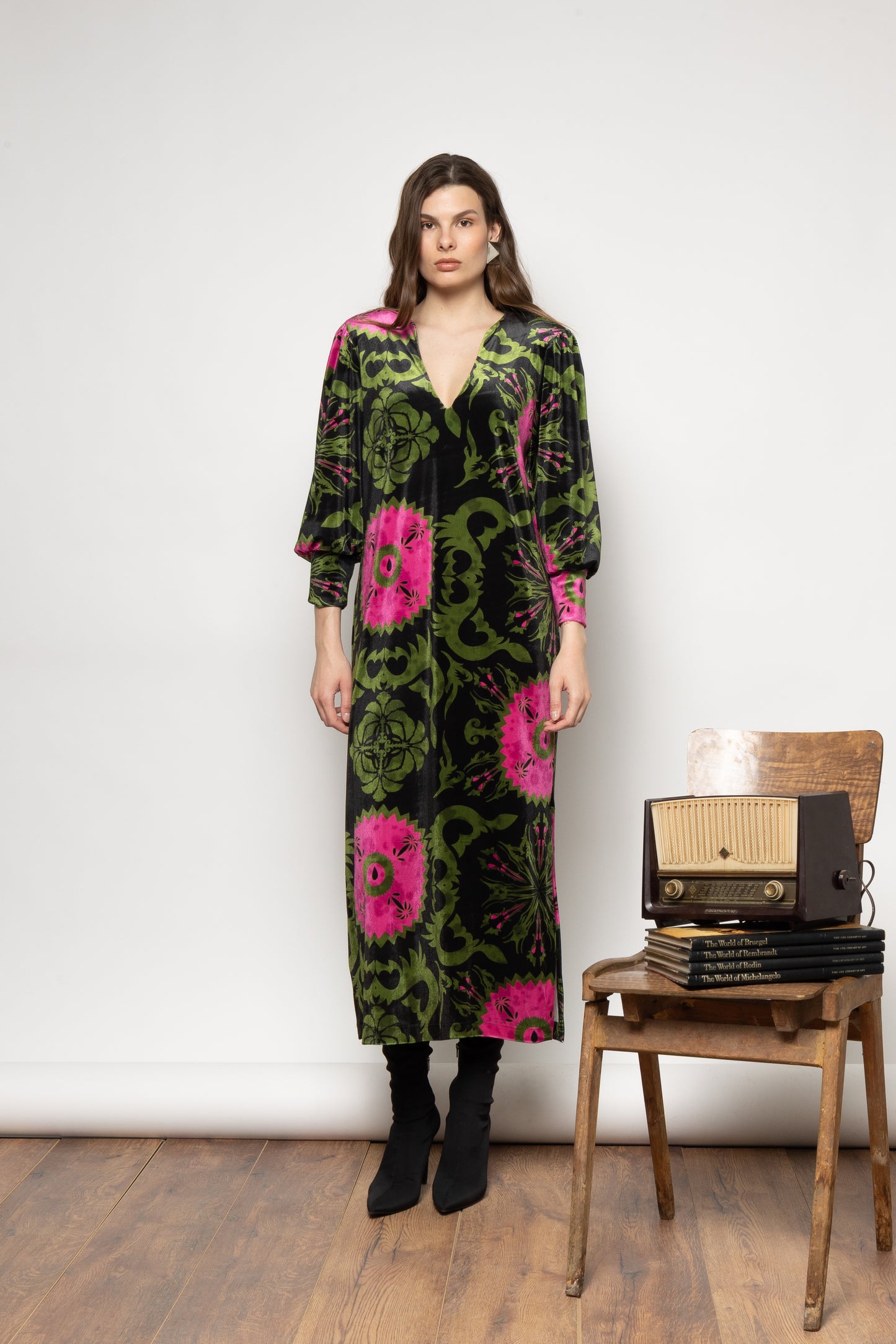 NEMA LYDIE DRESS velvet