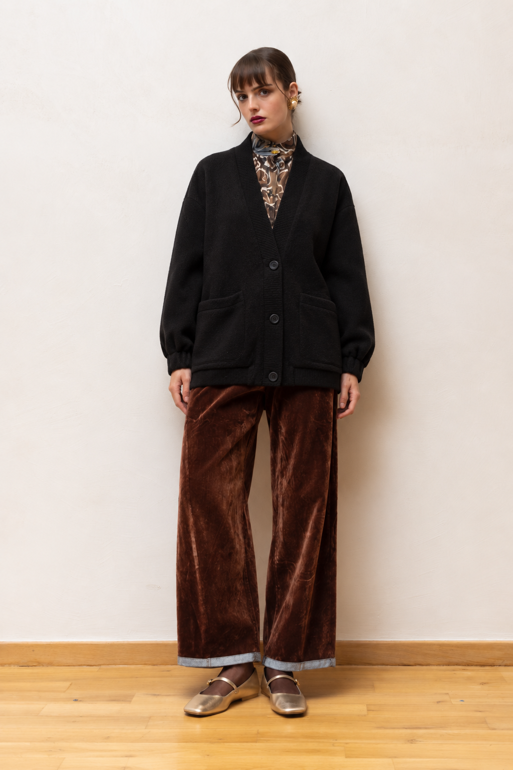 Nema Bien Black Soft Cardigan