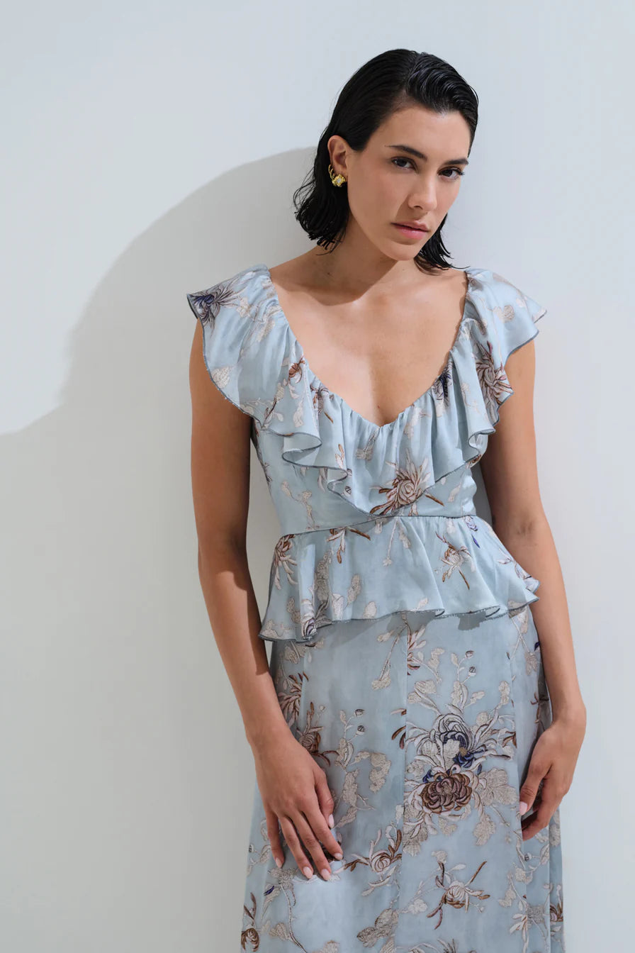 Maxi dress bow tie