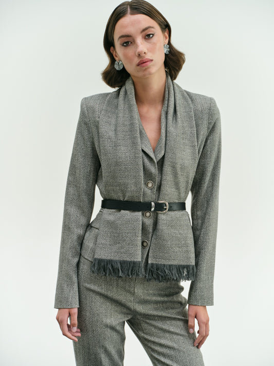 CHICARD CLASSIC JACKET WITH SCARF