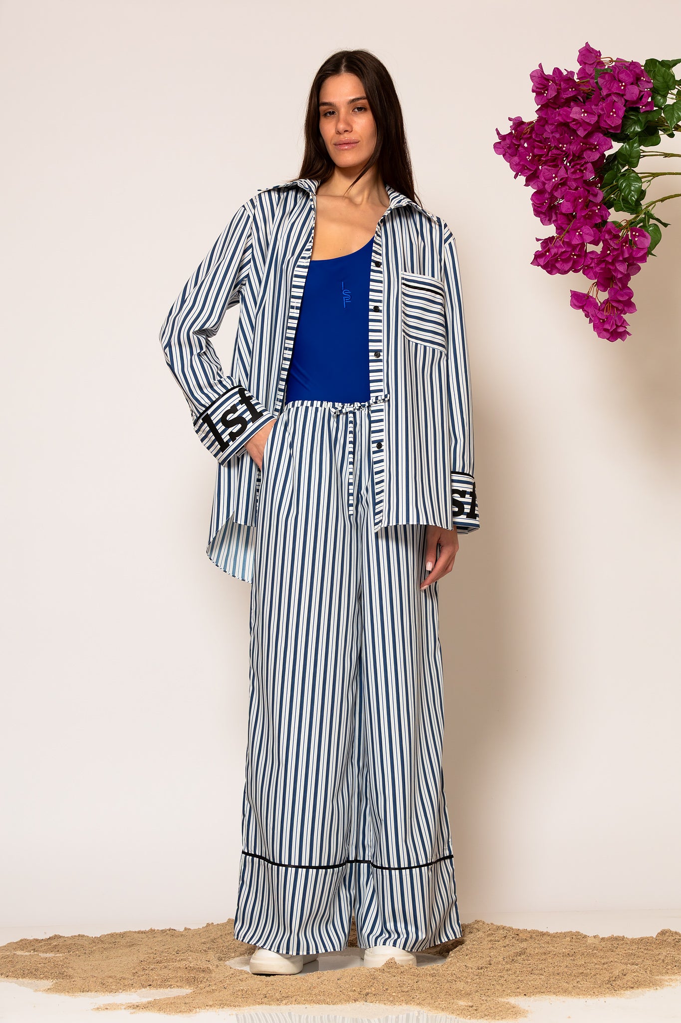 LSF “akth” striped poplin shirt