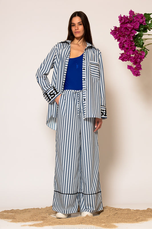 LSF “akth” striped poplin shirt