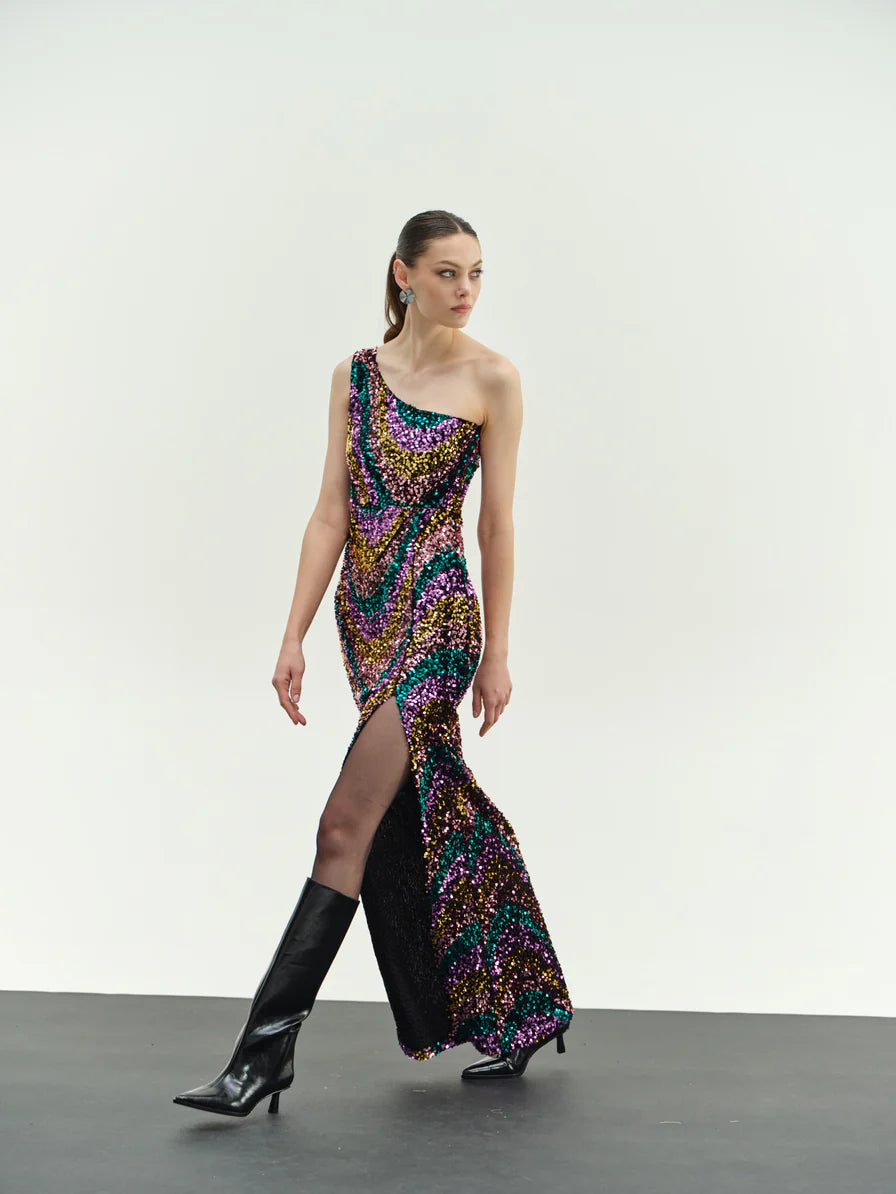 maxi sequin dress