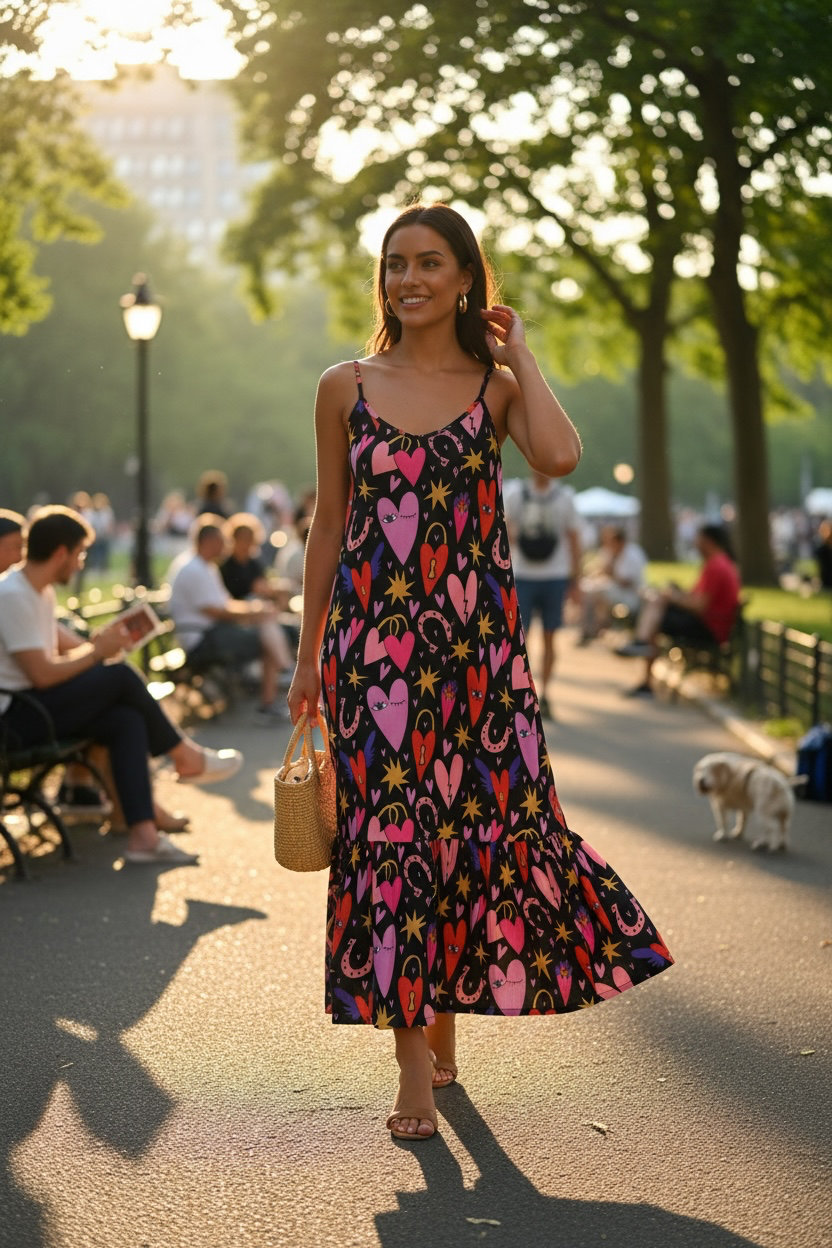 Midnight Hearts Dress