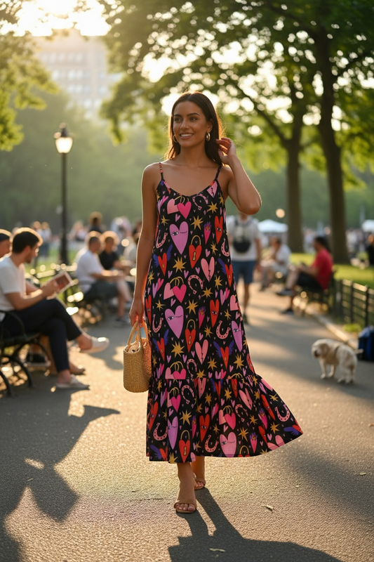 Midnight Hearts Dress