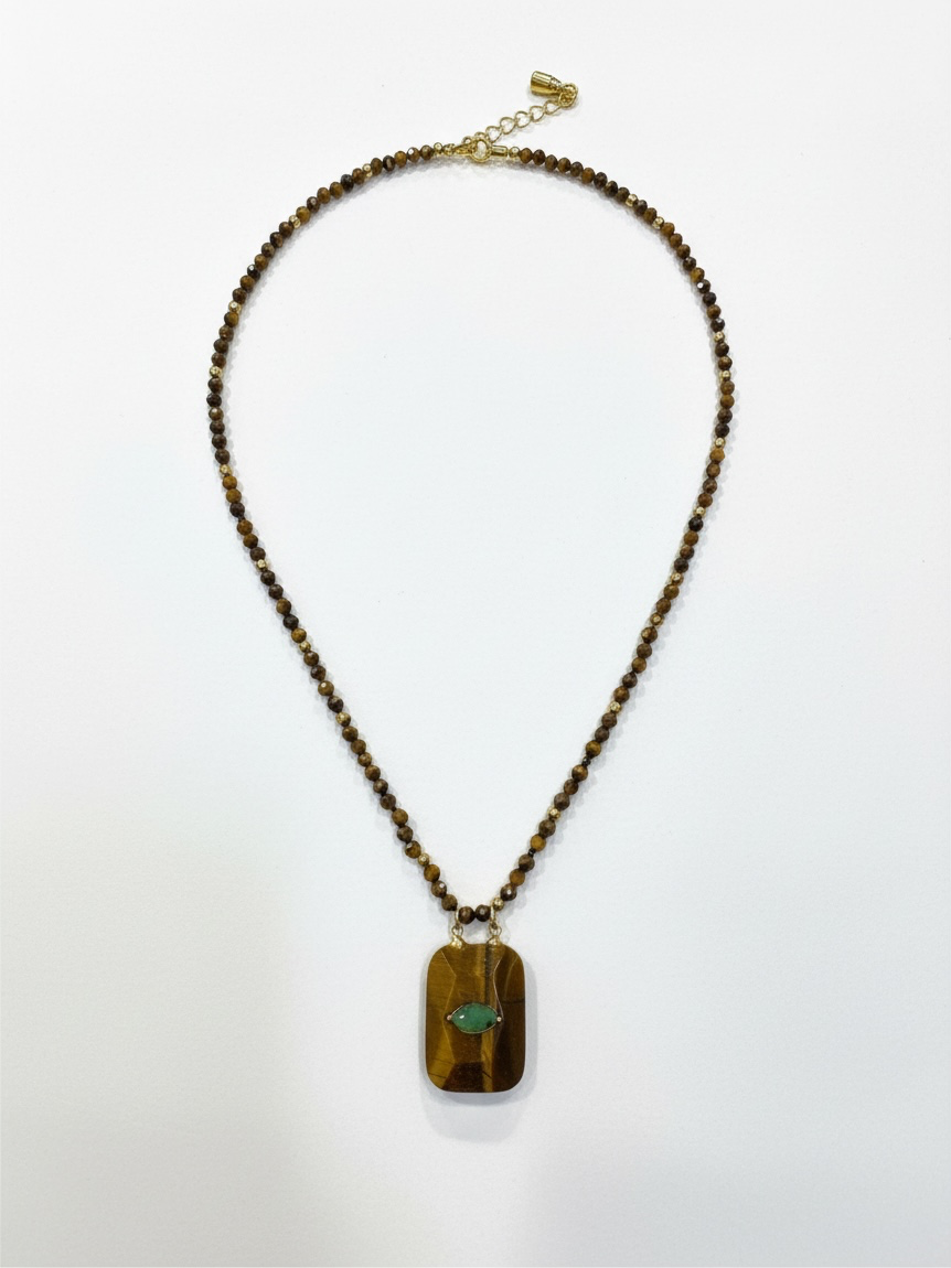 Tiger Eye Pendant Necklace