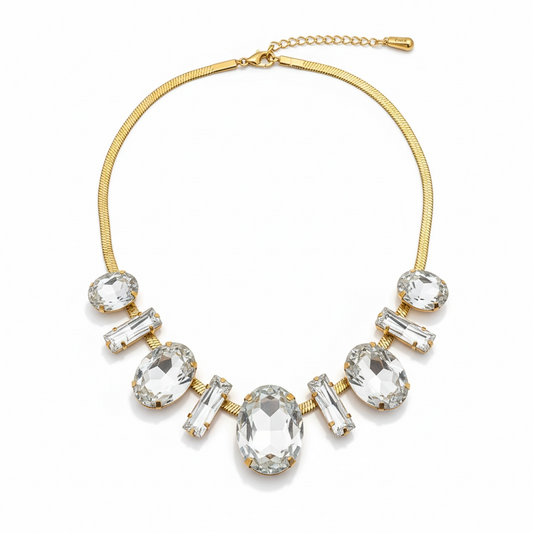 Crystal Glow Statement Necklace