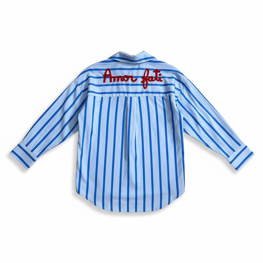 Amour Striped Shirt – Blue
