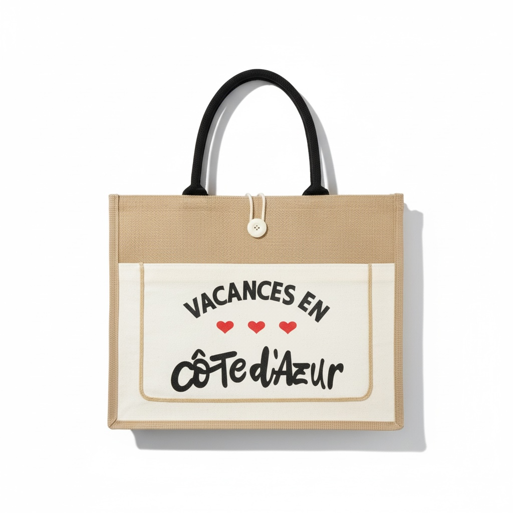 Côte d’Azur Tote Bag – Beige