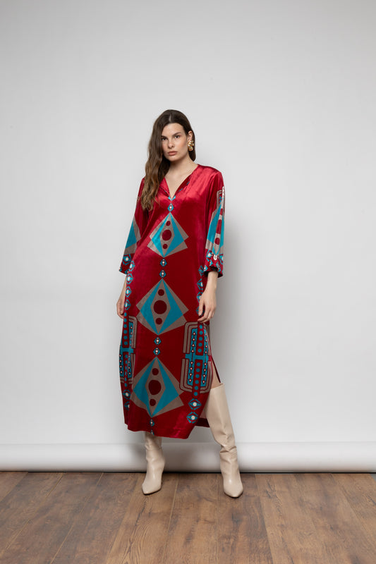 NEMA NOEMIE VELVET DRESS