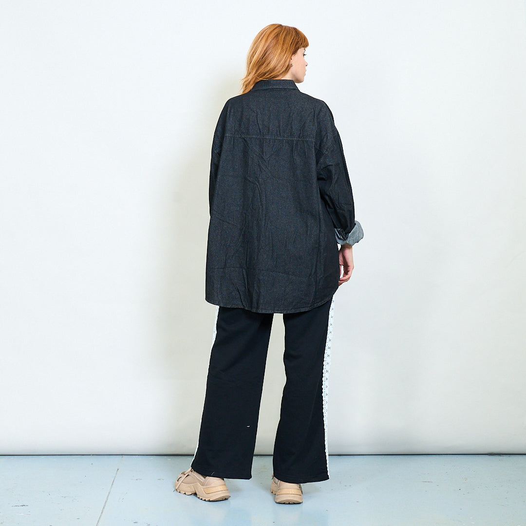 Graphic Overshirt Black