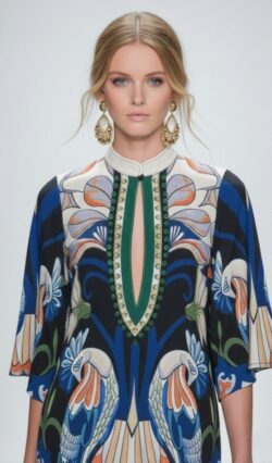 EXOTIC MIRAGE LONG DRESS BY EIRIANNA | PRINTED MAXI SHIRT DRESS