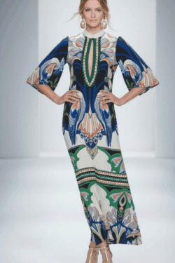 EXOTIC MIRAGE LONG DRESS BY EIRIANNA | PRINTED MAXI SHIRT DRESS
