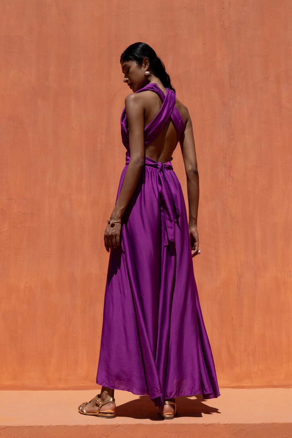 Nema Cira Dress – Purple silky