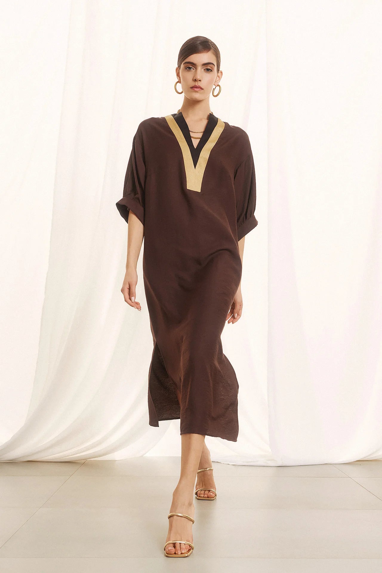 Figaro brown dress