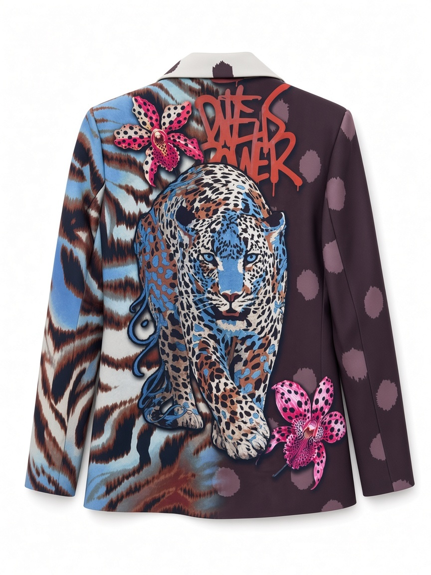 Leopard & Zebra Print Statement Blazer